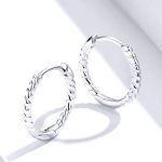 Silberohrringe, gedreht