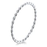 Silberring, geflochten, Größe 8