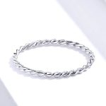 Silberring, geflochten, Größe 8