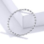 Silberring, geflochten, Größe 8