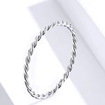 Silberring, geflochten, Größe 6