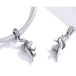 Silberner Dino-Anhänger