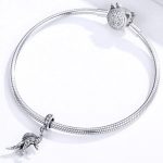 Silberner Dino-Anhänger