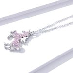 Silberne Halskette mit Einhorn-Anhänger