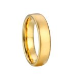 Herren-Ehering, Edelstahl, Gold, Größe 13