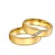 Herren-Ehering, Edelstahl, Gold, Größe 10