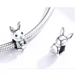 Silberner Hasenanhänger