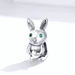Silberner Hasenanhänger
