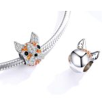 Silberner Hundekopf-Anhänger