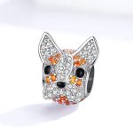 Silberner Hundekopf-Anhänger