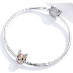 Silberner Hundekopf-Anhänger