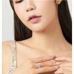 Silberring, Blumenform