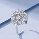 Silberring, Blumenform