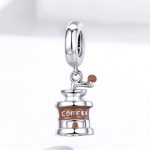 Silberner Kaffeemühlen-Anhänger