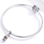 Silberner Kaffeemühlen-Anhänger