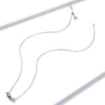 Silberne Halskette mit Fledermausanhänger