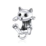 Silberner Katzenanhänger