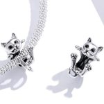 Silberner Katzenanhänger