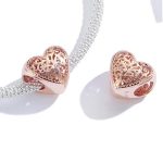 Silberanhänger, Lebensbaum, Roségold