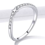 Silberring mit Stern, Größe 7