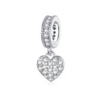 Silberanhänger, Ring mit Herz