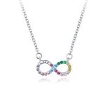 Ezüst nyaklánc végtelenszimbólummal