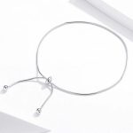 Silbernes Fußkettchen, verstellbar