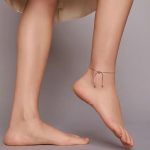 Silbernes Fußkettchen, verstellbar