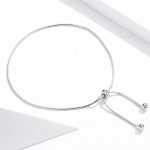 Silbernes Fußkettchen, verstellbar