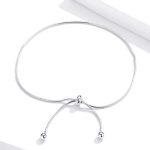 Silbernes Fußkettchen, verstellbar