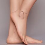 Silbernes Fußkettchen, verstellbar