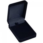 Samt-Schmuckkästchen für Halskette, schwarz