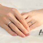 Ezüst karikagyűrű, egy pár, állítható méret