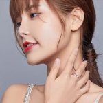 Silberring, Doppelring, mit Kristall, Größe 6