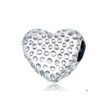 Silberanhänger, poliertes Herz