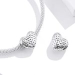 Silberanhänger, poliertes Herz