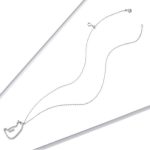 Silberne Halskette mit Eisbär