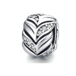 Silberner Anhänger, Blattwerk