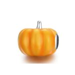 Silberanhänger, Kürbis