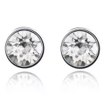  Runde Ohrringe, Kristall, verziert mit Swarovski-Kristallen