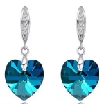  Herzanhänger-Ohrringe, Crystal BBL, verziert mit Swarovski-Kristallen