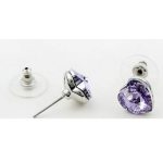  Herz-Schmuckset, Viola, verziert mit Swarovski-Kristallen