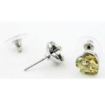  Herz-Schmuckset, gelblich-weiß, verziert mit Swarovski-Kristallen