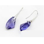  Tropfenanhänger-Schmuckset, verziert mit Swarovski-Kristallen