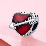 Silberanhänger, Herz mit Pfeil