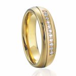 Női karikagyűrű rozsdamentes acélból, 5-ös méret