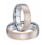 Férfi karikagyűrű rózsaarany bevonattal, 10-es méret