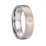 Női karikagyűrű rózsaarany bevonattal, 5-ös méret