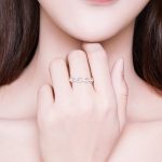 Silberring, Kettenform, Größe 8