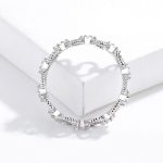 Silberring, Kettenform, Größe 6